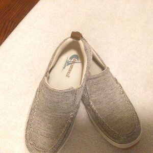 Margaritaville Men's Padded Tongue and Collar Textured Canvas Upper Boat shoe